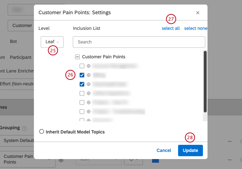 nouvelle fenêtre dans laquelle vous pouvez configurer les paramètres