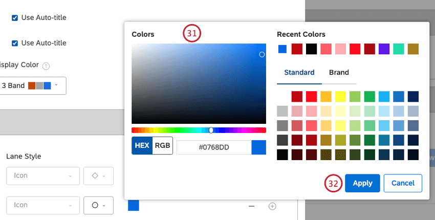 choosing a hex code color