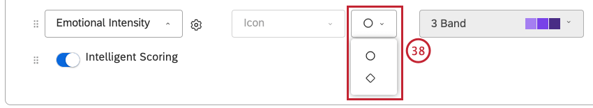 eligiendo un icono circular nuevamente