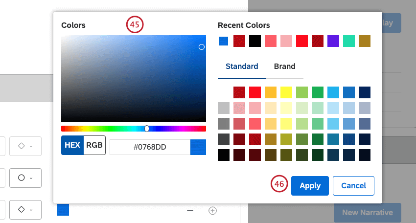image of user interface described in steps