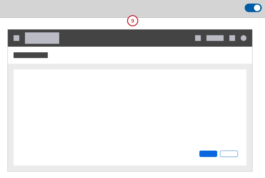 Studio-Homepage-Mockup, das eher als Drahtmodell fungiert als eine exakte Vorschau, nur mit Farben und Formen und ohne Text oder Bilder
