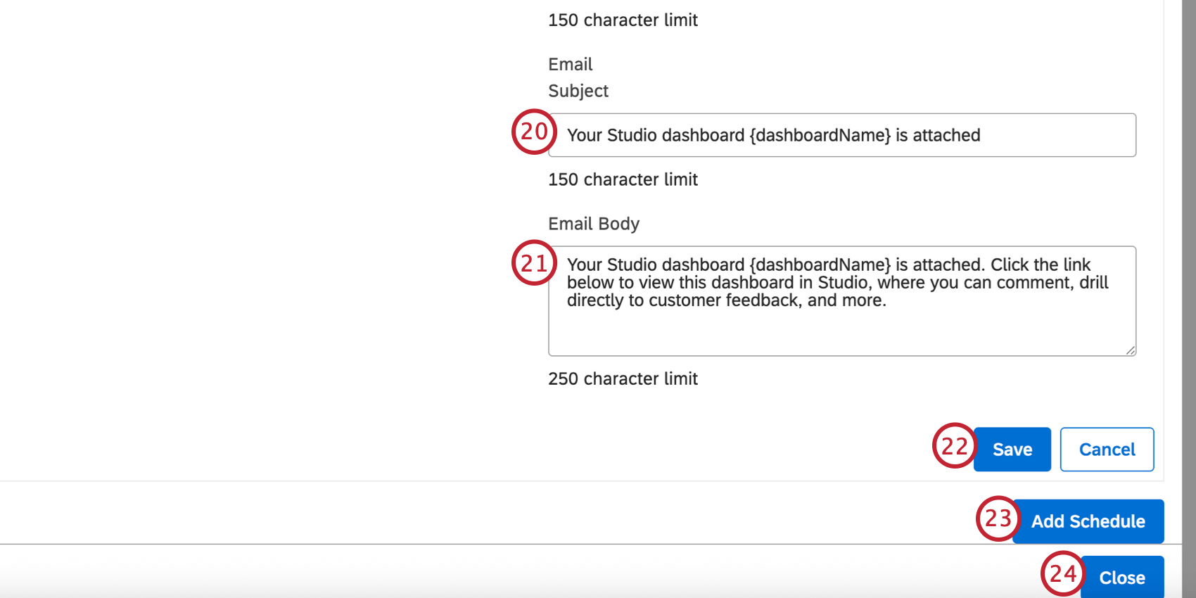 personalização do conteúdo do e-mail