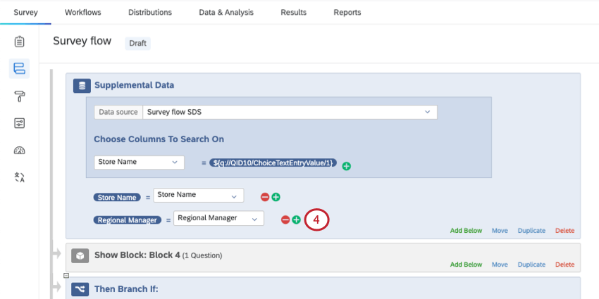 multiple embedded data added to SDS