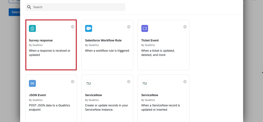 o evento resposta pesquisa em