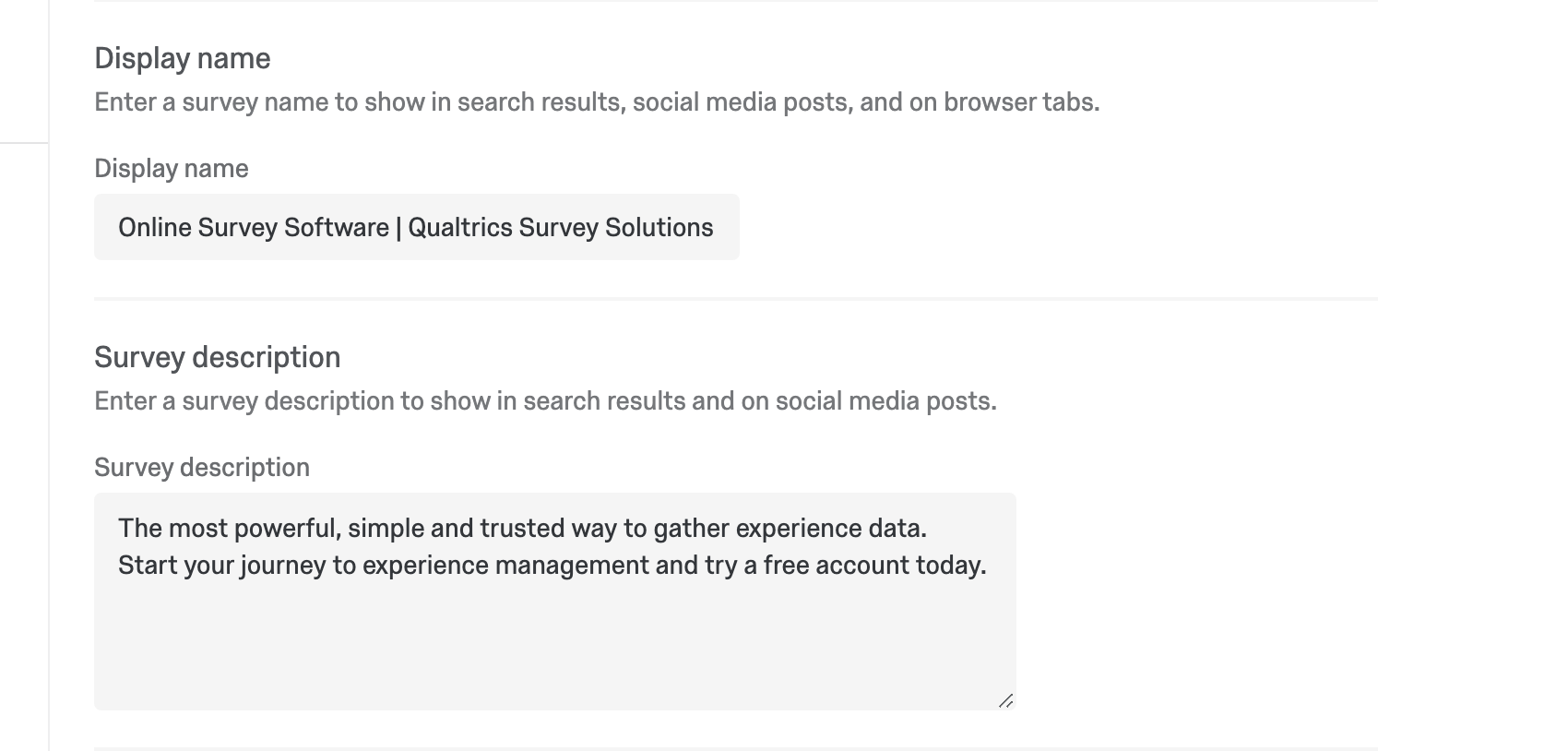 フィールドの説明