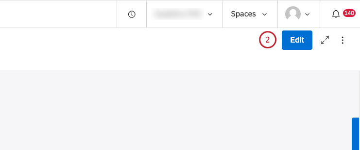 botão de edição no dashboard