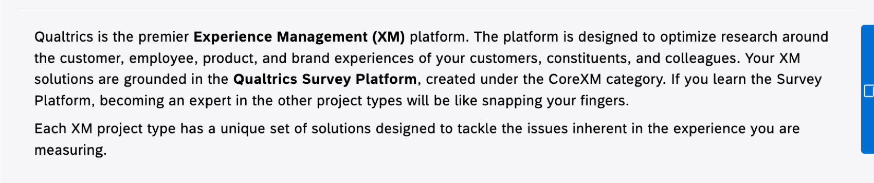 Un párrafo con una línea en la parte superior.