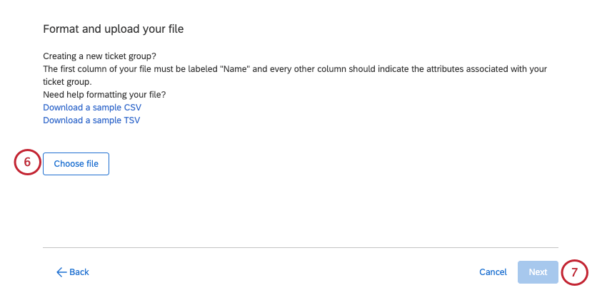 Csvをアップロードするためのファイル選択ボタン