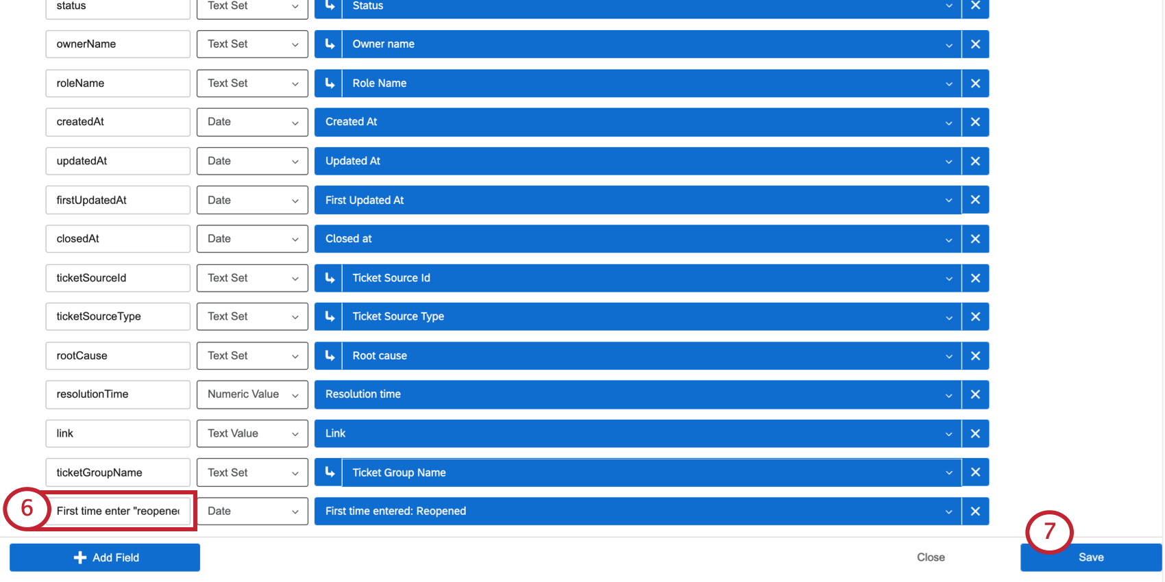 Botão Salvar em verde, no canto inferior direito