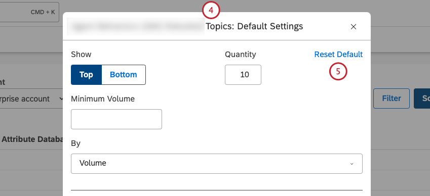 Define your preferred defaults for the selected attribute in the attribute’s default settings window.
