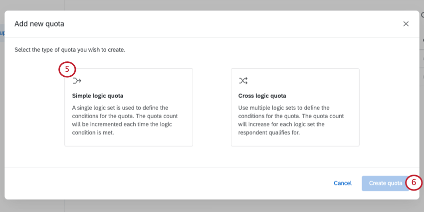 Le carreau de gauche indique "Simple Logic Quota"