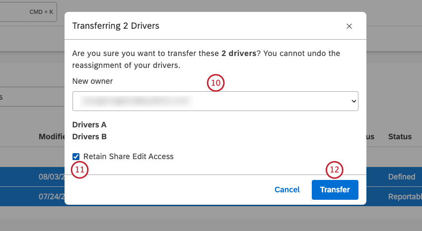 Transferring 2 Drivers window