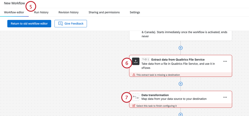 adding a basic transform task to a workflow