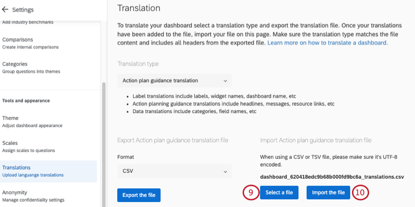 uploading file to qualtrics