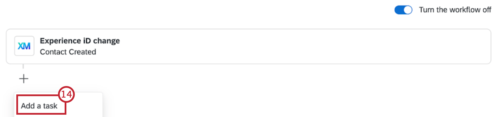 button to add a task