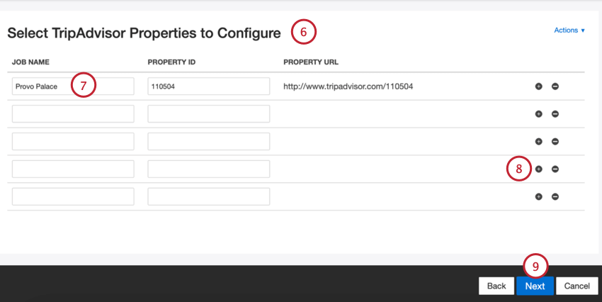 entering property ids manually