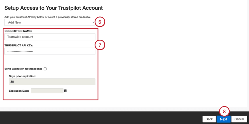 über die Dropdown-Liste ein Benutzerkonto auswählen oder ein neues hinzufügen