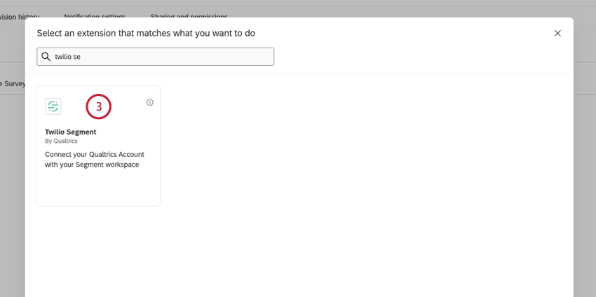 choisir la tâche Twilio Segment