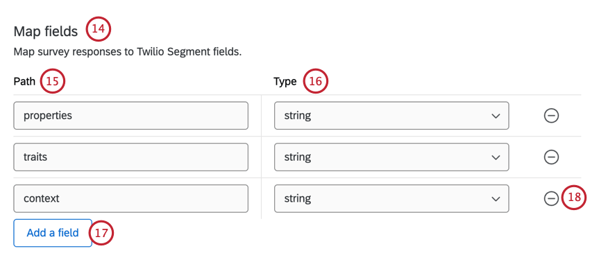 mapping fields in qualtrics