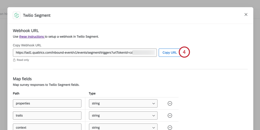 cliquer sur copier lURL
