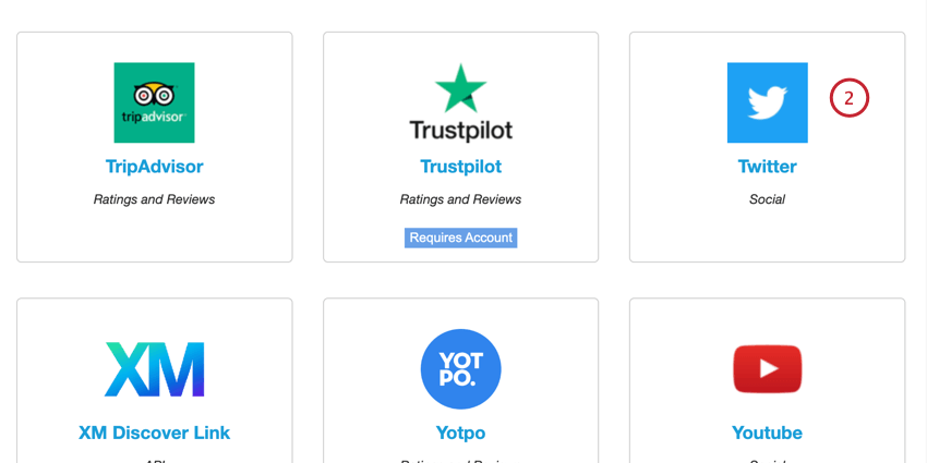 choosing the twitter inbound connector