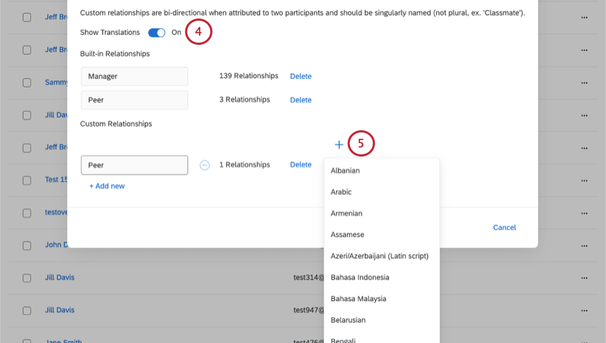 adding a relationship translation
