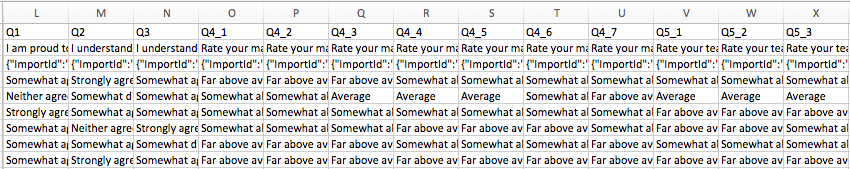 Example question data export