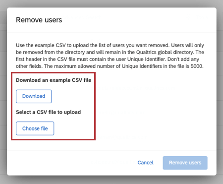 ウィンドウ内のCSVファイルの例