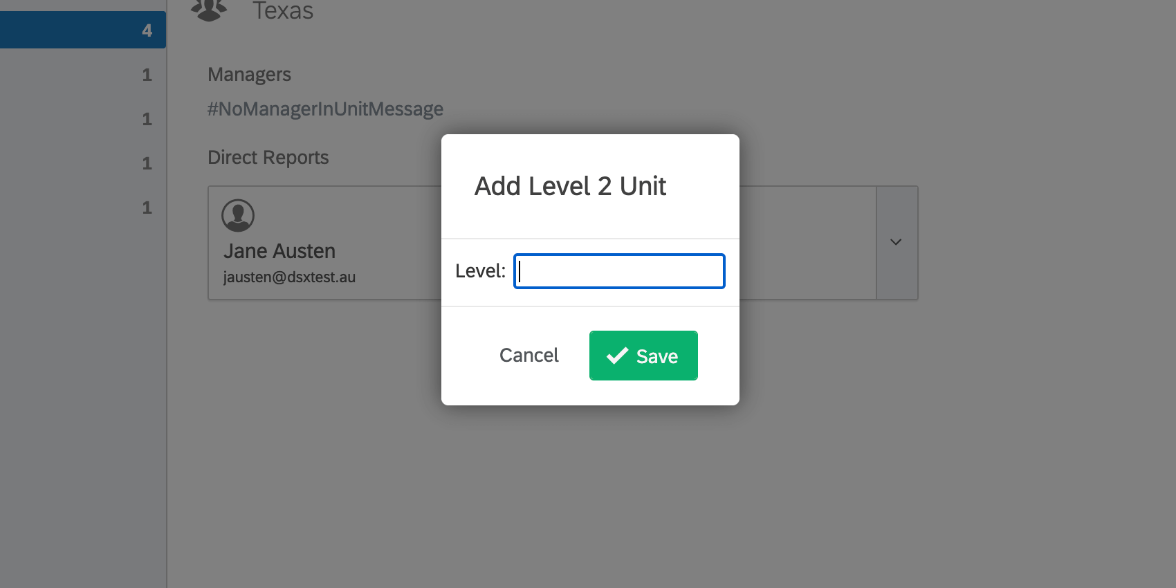 adding a level 2 unit