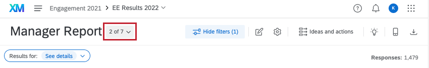 Image of the page numbers on an unpinned page