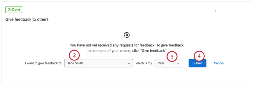 Hinzufügen von unaufgefordertem Feedback
