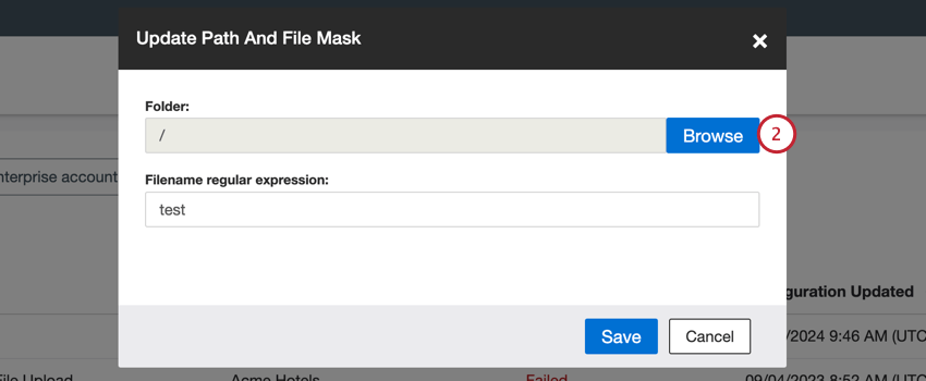 cliccando su sfogliare