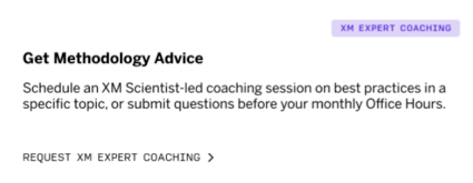 get methodology advice button