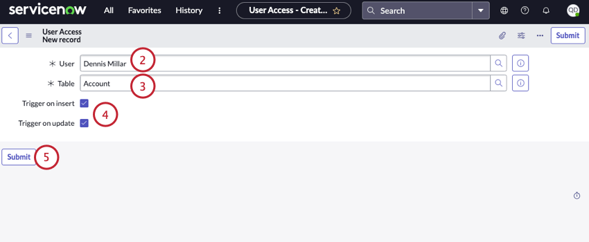 adding access for a user