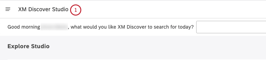 Studio-Homepage-Drucktaste oben auf jeder Studio-Seite