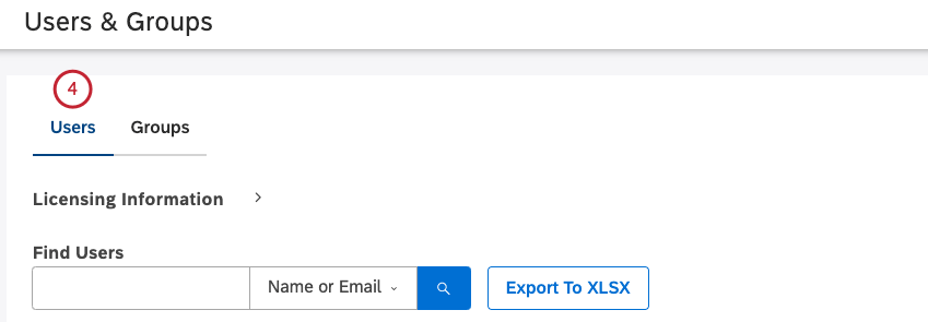 Select the Users tab.