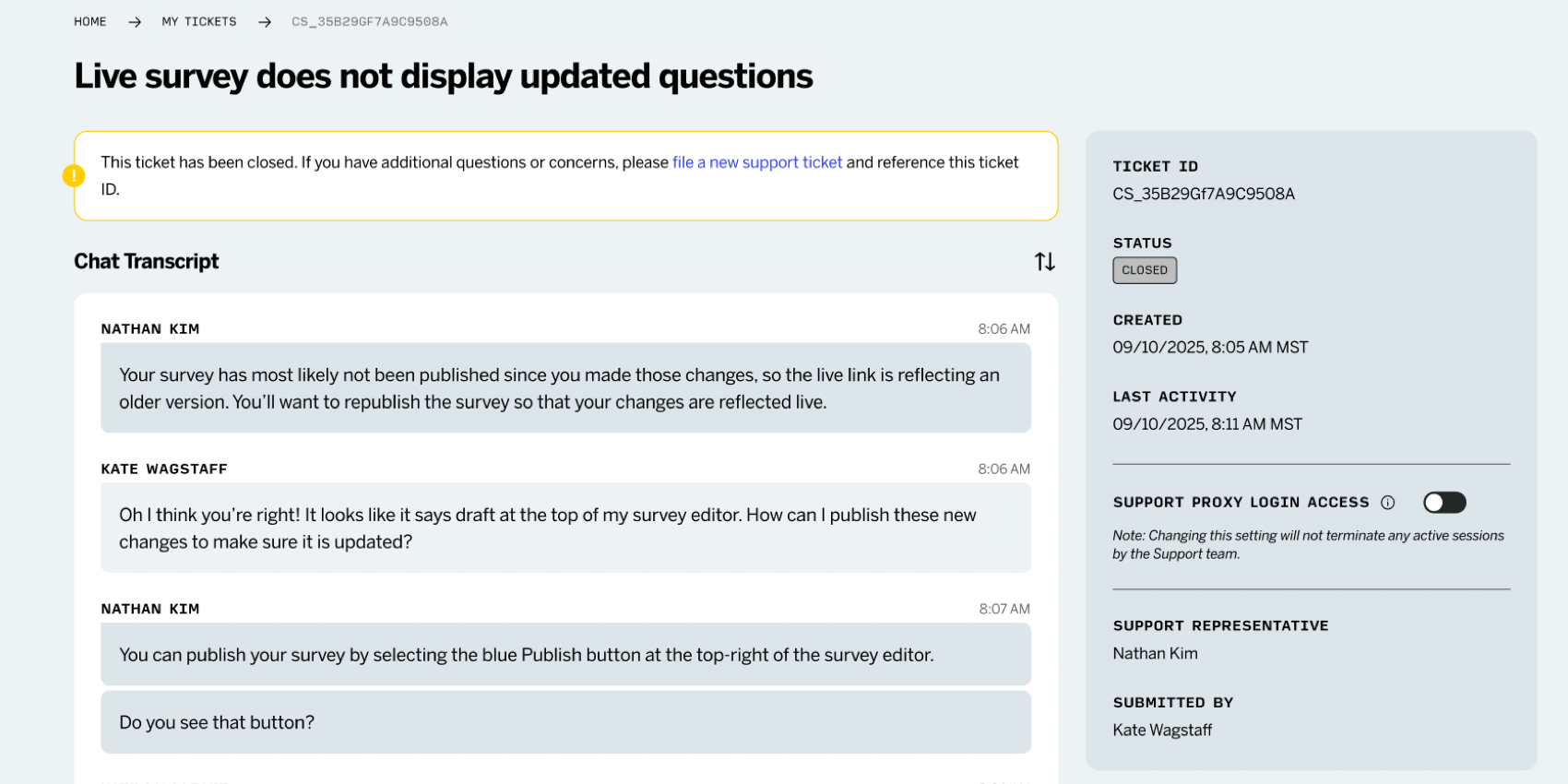 visualizzare la trascrizione di una chat nellhub