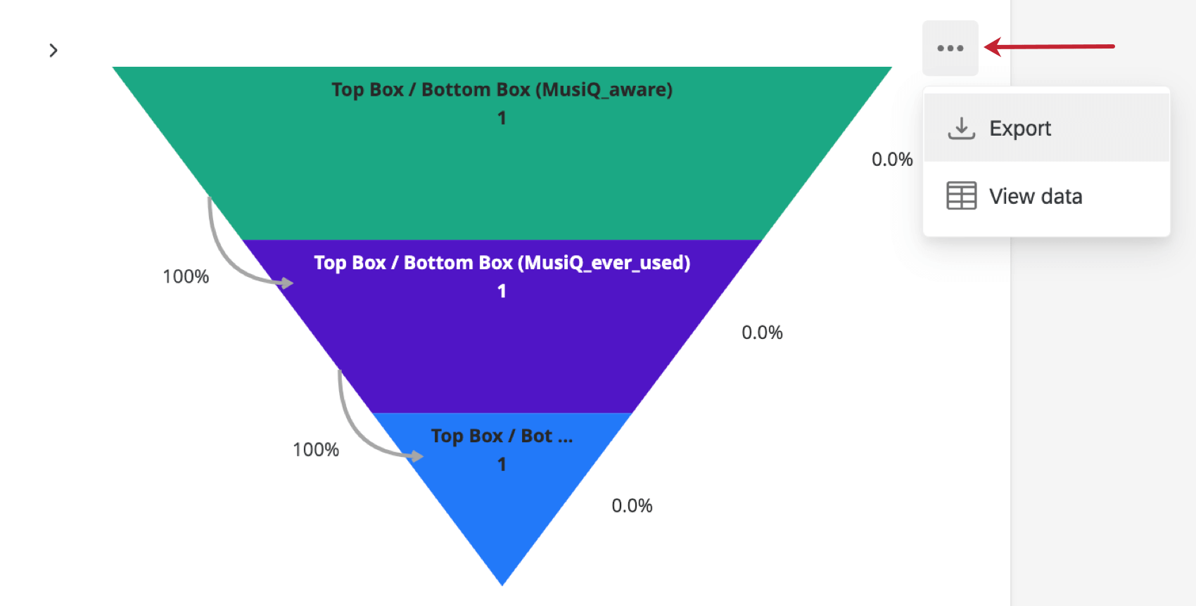additional options within a funnel widget