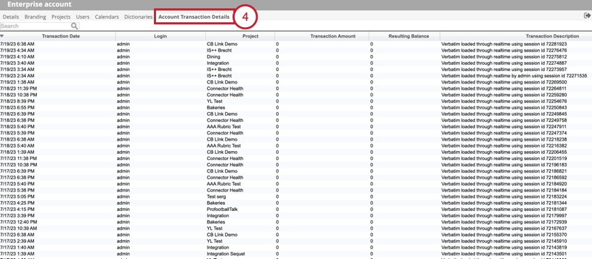 viewing transaction details