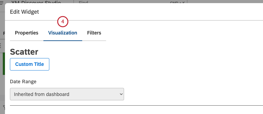 Click the Visualization tab