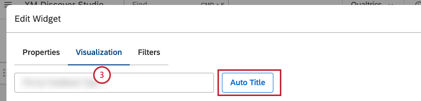 Per inserire un titolo personalizzato, fare clic su Titolo personalizzato. Inserire nella casella un titolo personalizzato per il rapporto.