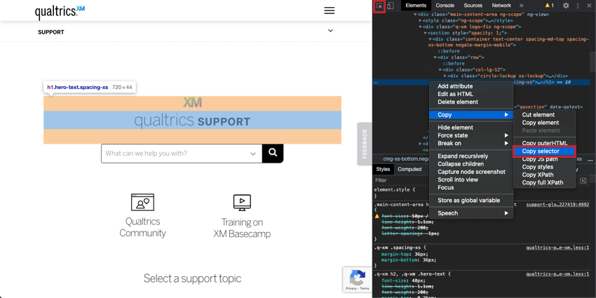 montrant comment utiliser le clic droit pour trouver le code sur un site web