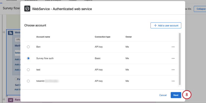 next button bottom of window
