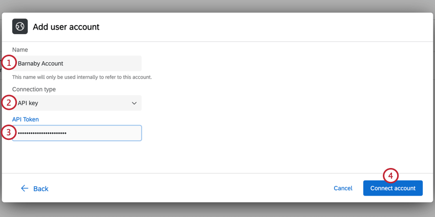 adding a new api account