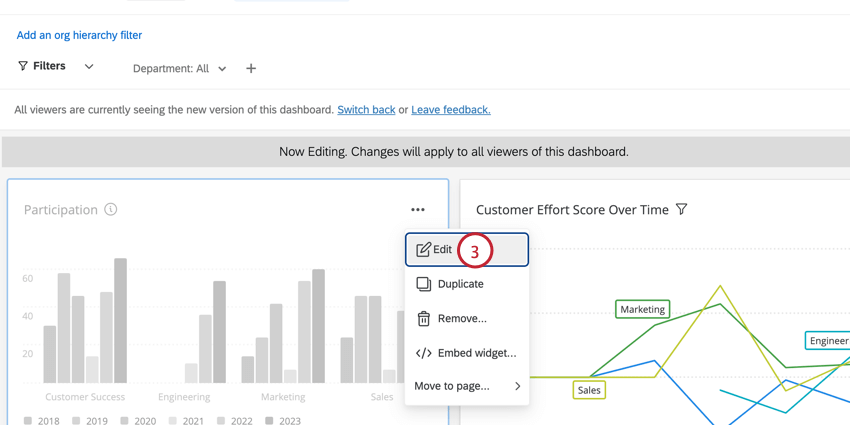 modification dun widget