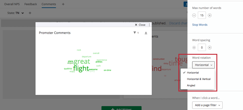 Dropdown „Wortrotation“