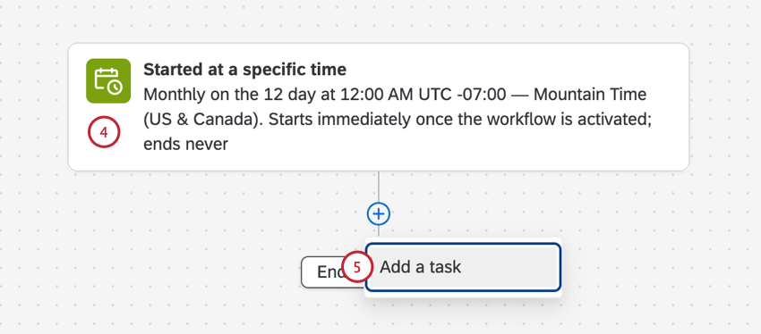 choosing the schedule and adding an extractor task