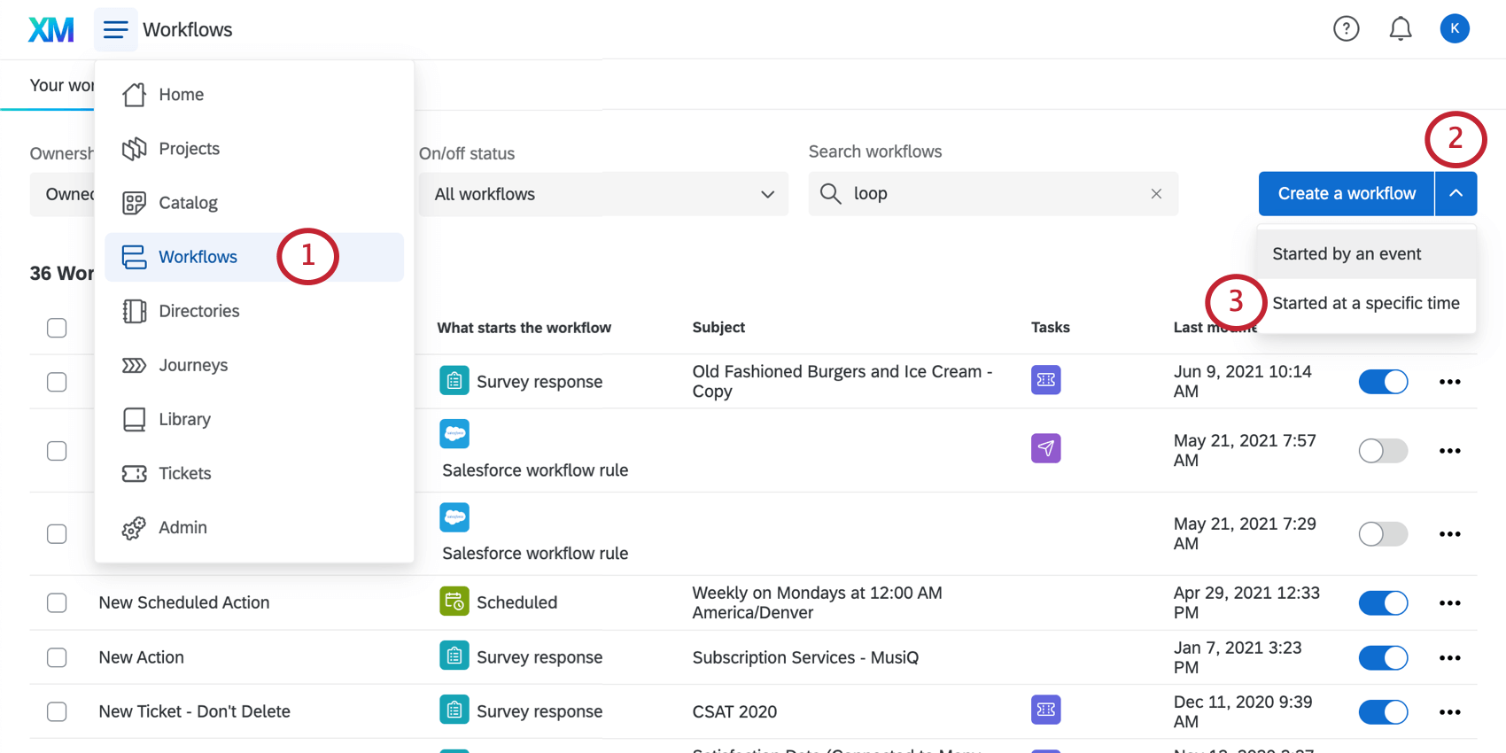 Anlegen eines eingeplanten Workflow