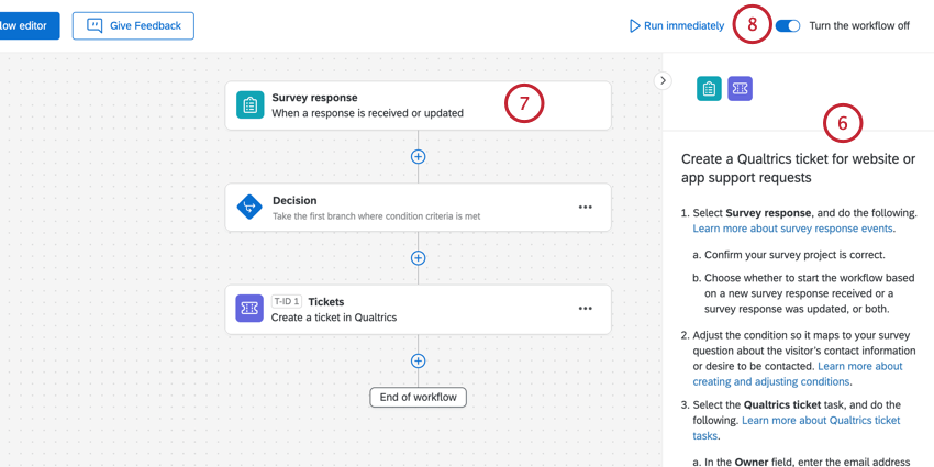 customizing the workflow template