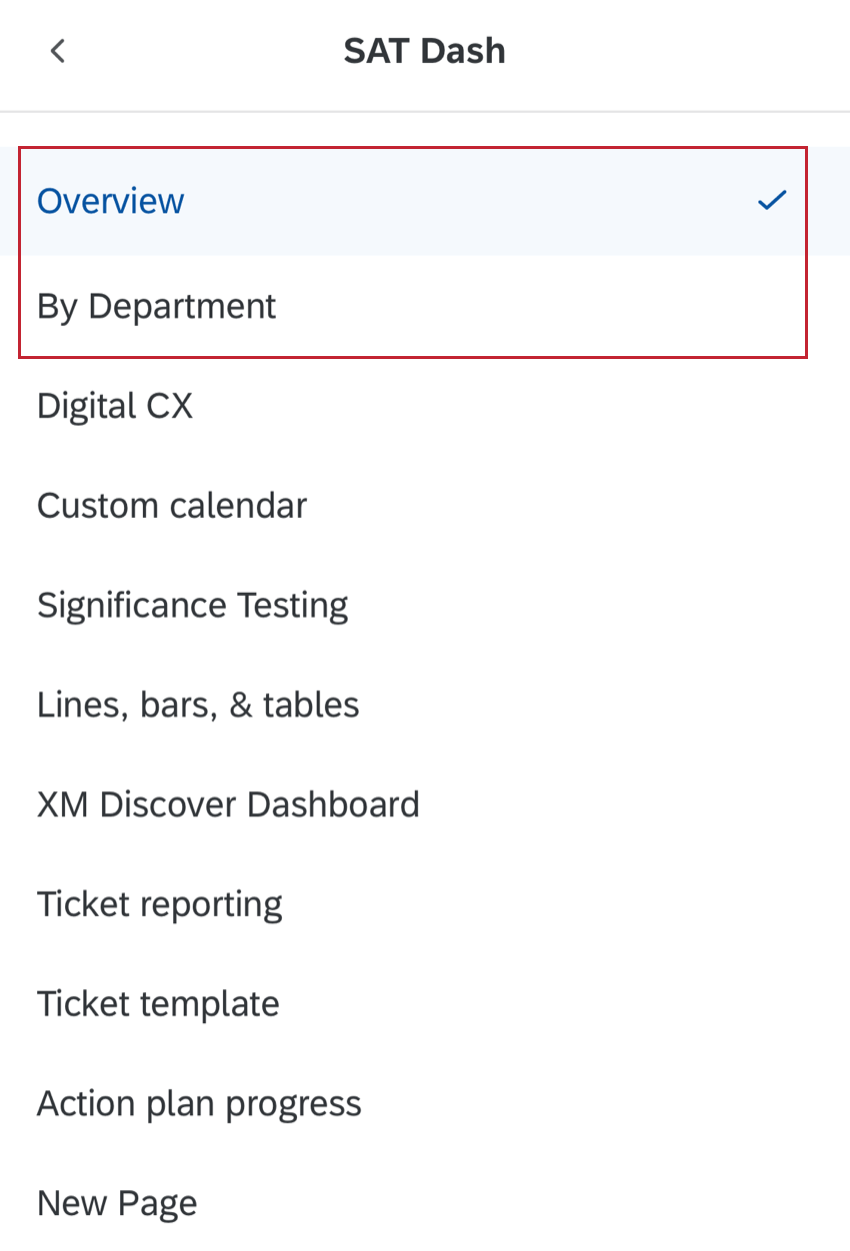 choosing a page to view